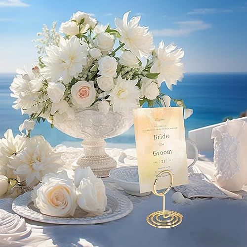 Miniatura 12 de 30 soportes para tarjetas de mesa, soportes para fotos para mesas, soportes para tarjetas, clips de menú con nombre, soportes para letreros de mesa