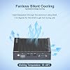 Firewall Micro Appliance 4 x Intel i226 (up to 2.5 Gbe) NICs Intel J3710/N3710 4 Cores/4 Threads 8G DDR3 RAM 128G SSD RS232 COM AES NI Gigabit Network Compatible with OPN Sense/pf-Sense