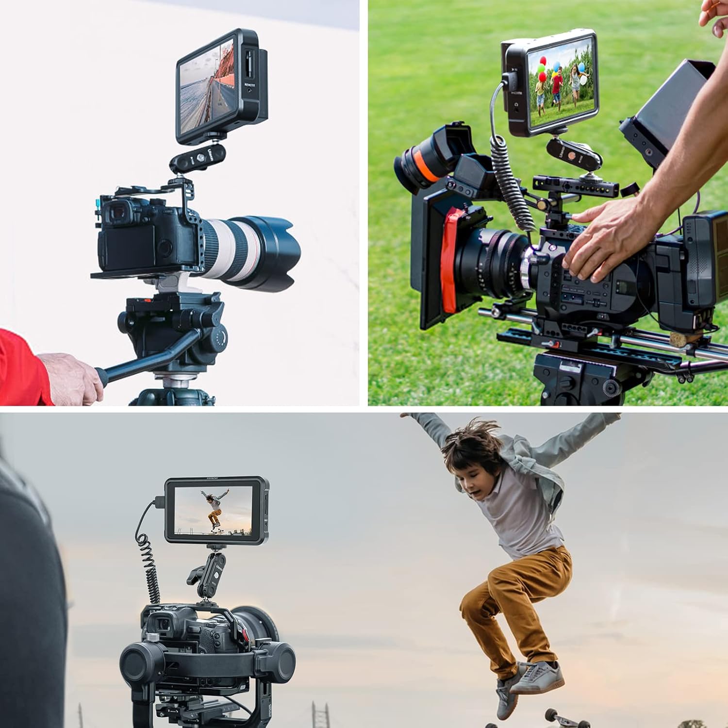 ULANZI Magic Arm with Double Ballhead 1/4" Screw, Compatible with Universal Monitor Mount for Camera, Video Shooting Photography Accessories Microphone Fill Light Bracket - Image 6