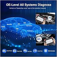 Vista 5 de D7 OBD2 Automotive All System Diagnostic Scanner with 26+ Reset Functions Key Programmer Code Reader Active Test (Color D7, Size Polish)