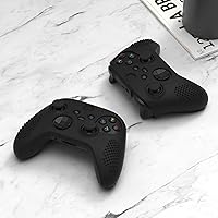 Vista 5 de eXtremeRate PlayVital Black 3D Studded Edition Anti-Slip Silicone Cover Skin for Xbox Series X/S Controller, Soft Rubber Case Protector for Xbox