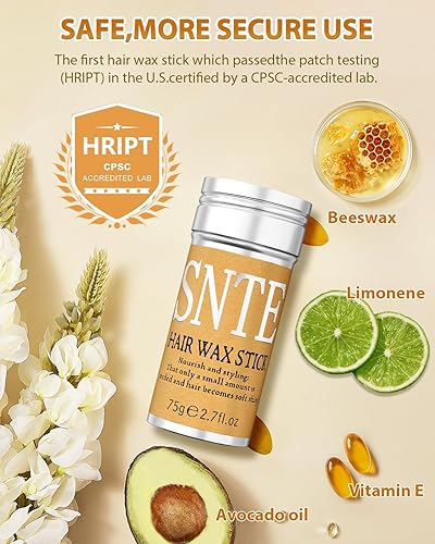 Miniatura 13 de Samnyte Barra de cera para el cabello, ceras para peinar el cabello, accesorios nutritivos, barra deslizante para mujeres y niños, domadora de gel