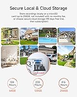 Vista 9 de 2.5K Security Camera Wireless Outdoor, Battery Powered Indoor Camera Free Person Detection, Magnetic Mount Cameras for Home Security, Color Night