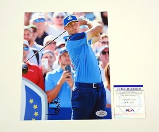 Ludvig Aberg Golf Signed Autograph 8x10 Photo PSA/DNA COA C