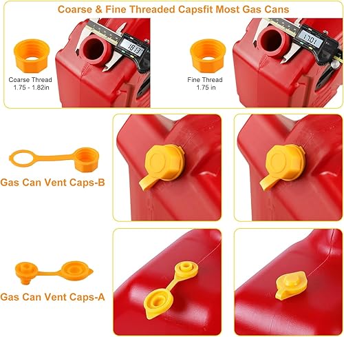 Miniatura 4 de Reemplazo de boquilla de lata de gas, boquilla de lata de gas antiderrames para latas de 12510 galones, boquilla flexible para latas de gas, tapas
