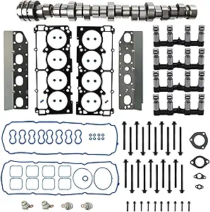 5.7 Hemi Non MDS Camshaft Lifters Kit Gasket Bolt Set Fit For Jeep Grand Cherokee Commander Dodge Challenger Charger Durango Ram 1500 Chrysler 300 Challenger 5.7L V8 2009-2016 53022372AA HS26423PT