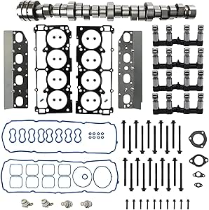 5.7 Hemi Non MDS Camshaft Lifters Kit Gasket Bolt Set Fit For Jeep Grand Cherokee Commander Dodge Challenger Charger Durango Ram 1500 Chrysler 300 Challenger 5.7L V8 2009-2016 53022372AA HS26423PT
