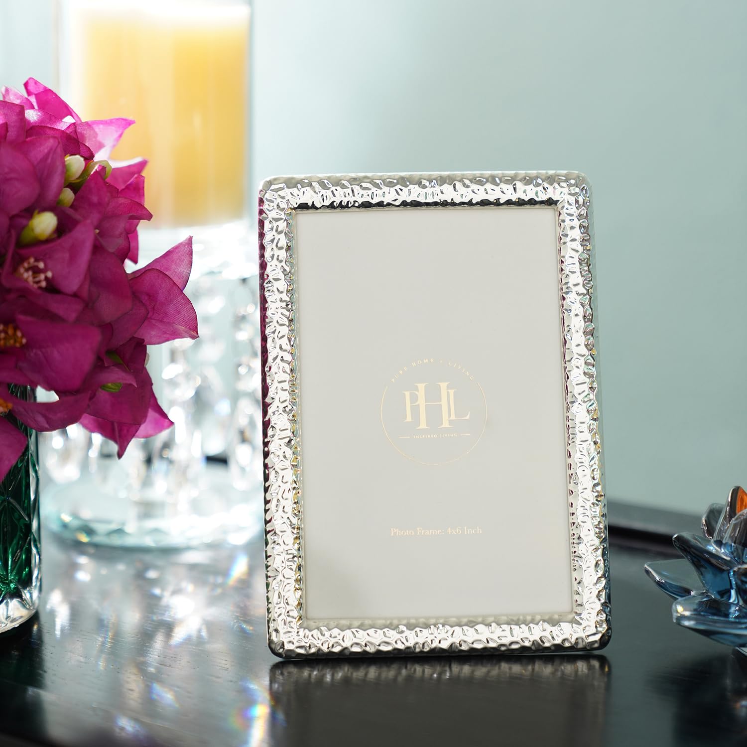 PURE HOME + LIVING Small Farah Silver Tabletop Frame-image-38