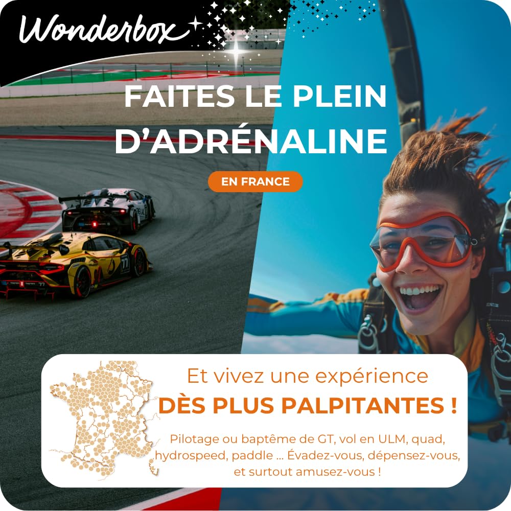 Wonderbox - Sensations Pilotage - Coffret Cadeau - Idée Cadeau Aventure