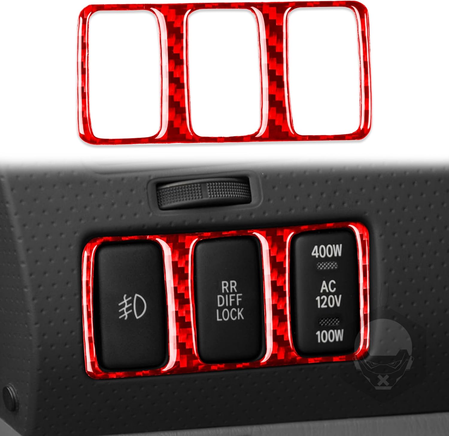 Carbon Fiber Frame Cover Trim Sticker Accessories Decoration Compatible with Toyota Tacoma 2th N220/N240/N250/N260/N270 2005-2011 (Classic, Air Vent Outer Ventilator 01)