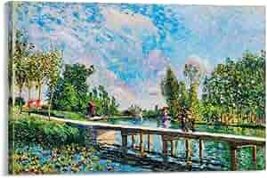 Alfred Sisley Art poster シスレー Alfred Sisley Art poster シスレー Alfred Sisley -Bridge and