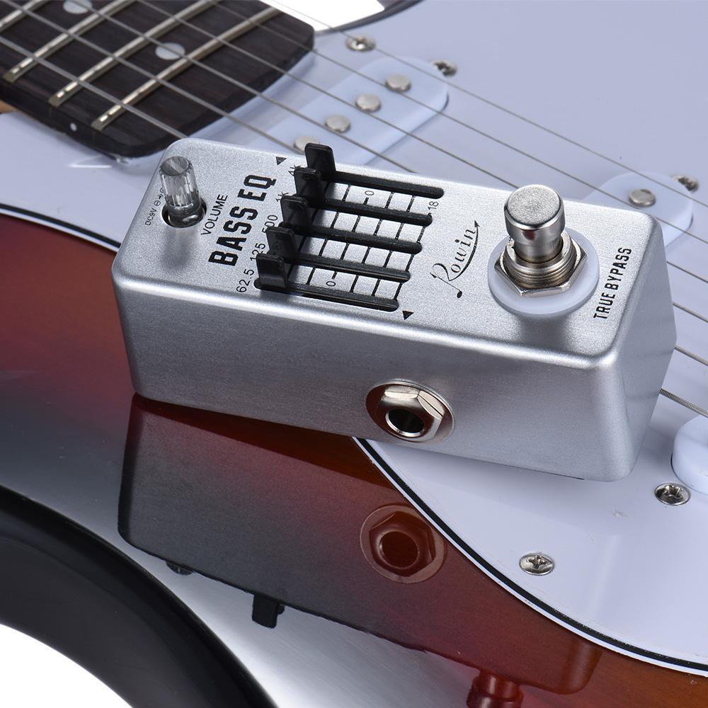 Gitarrensaiten Akustikgitarre Bass Eq. Pedal 5-Band-Equalizer-Pedale for Bassgitarre mit 5-Band-Grafik-Mini-Größe True Bypass Gitarrensaiten