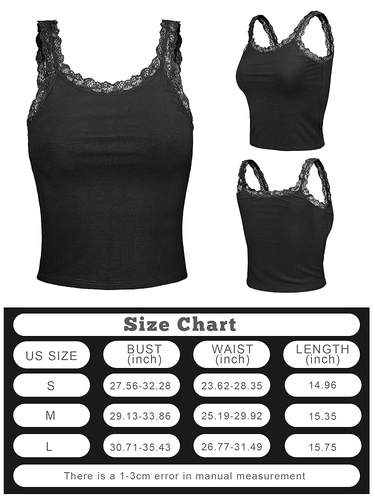 4 Pack Camisole for Women Lace Tank Tops Cami Soft Comfy