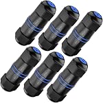 VCELINK IP68 imperméable RJ45 Couple Cat6/Cat5E/Cat5, Connecteurs de câble Ethernet d'extérieur blindés Femelle à Female, Réseau LAN Extendeur de câbles, 6-Pack