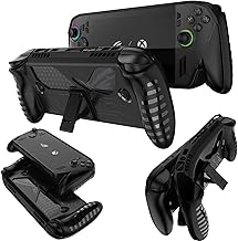 KZIOACSH Case for ASUS ROG Xbox Ally/ASUS ROG Xbox Ally X, Full Protection Lightweight Shock-Absorption Soft TPU Anti-Fingerprint Anti-Scratch Gaming Console Protective Rugged Skin Cover,Black