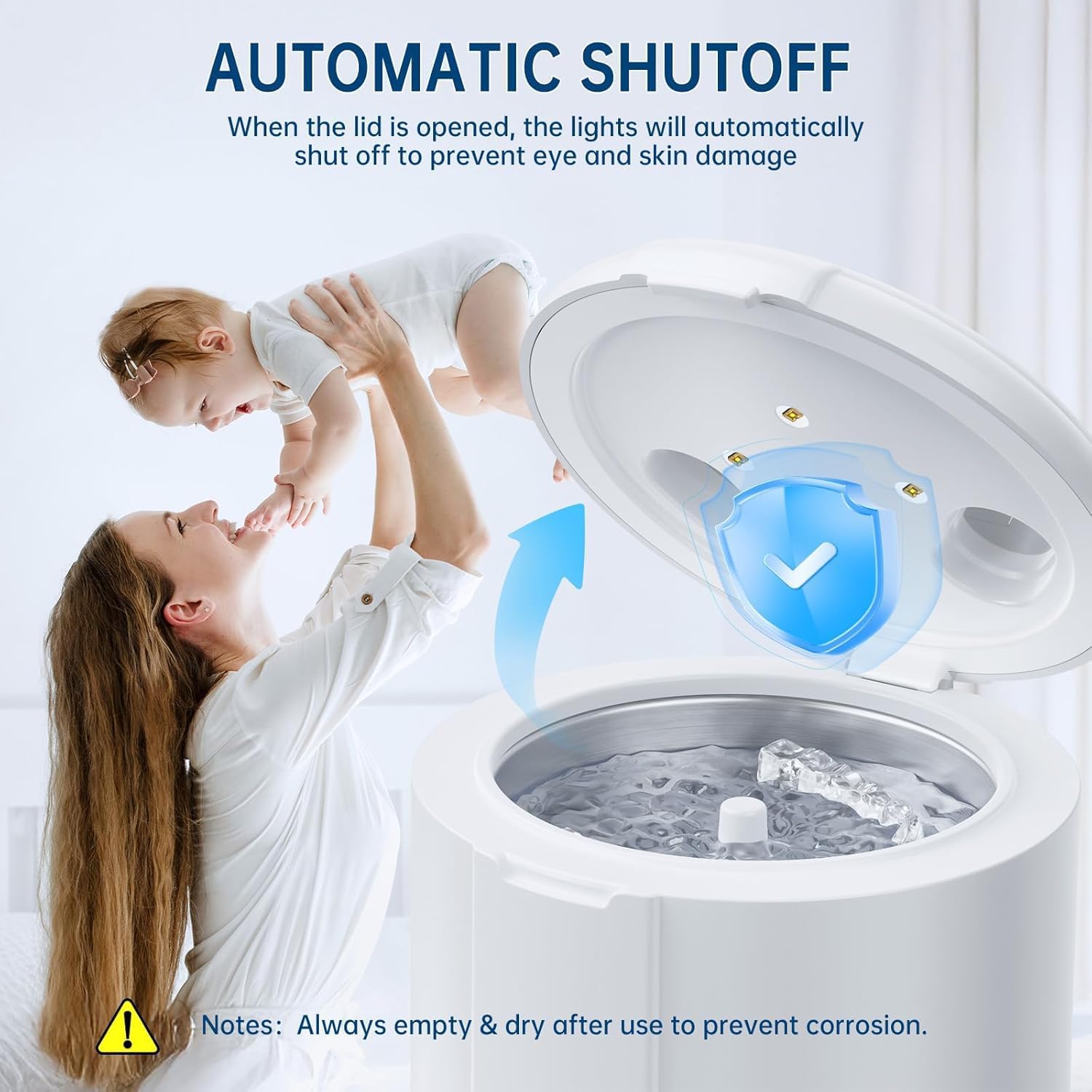 Máquina limpiadora de retenedores ultrasónicos, cápsula de limpieza dental de 45 kHz con temporizador digital para prótesis, protectores bucales, protectores nocturnos, alineadores, cepillo de dientes