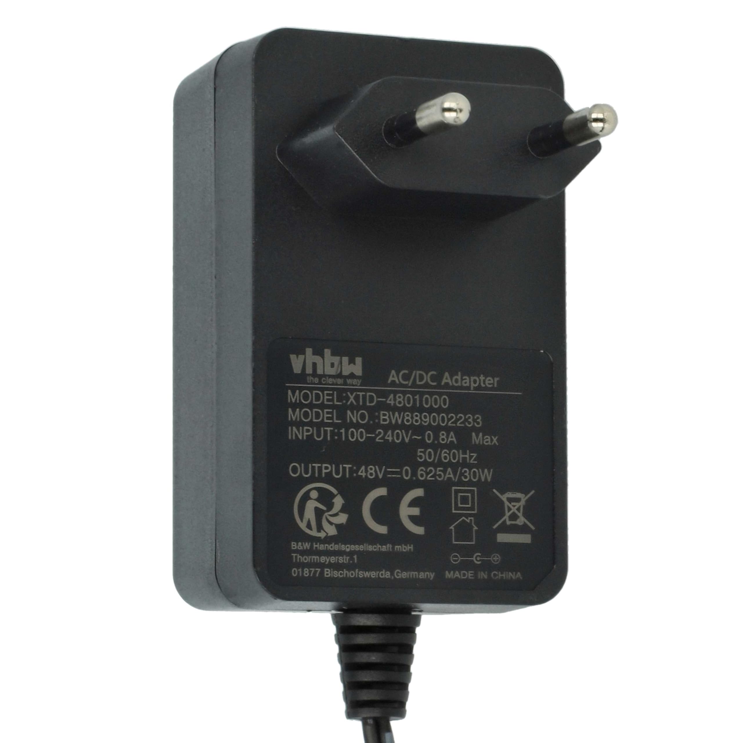 vhbw 1x Bloc d'alimentation Compatible avec Mitel 6940 | 6930, 6920, 6900, 6867i, 6869i, 6863i, 6865i téléphone VoIP - 160 cm