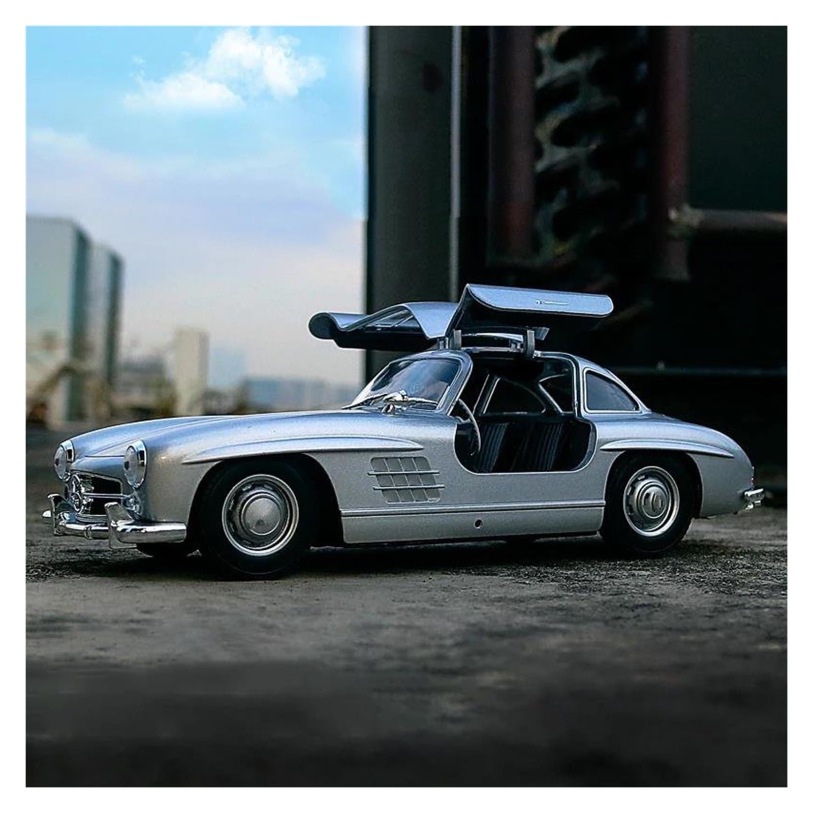 AUDSNI Die-Cast Diecast Car Model For Benz 300SL Diecast Model Car
