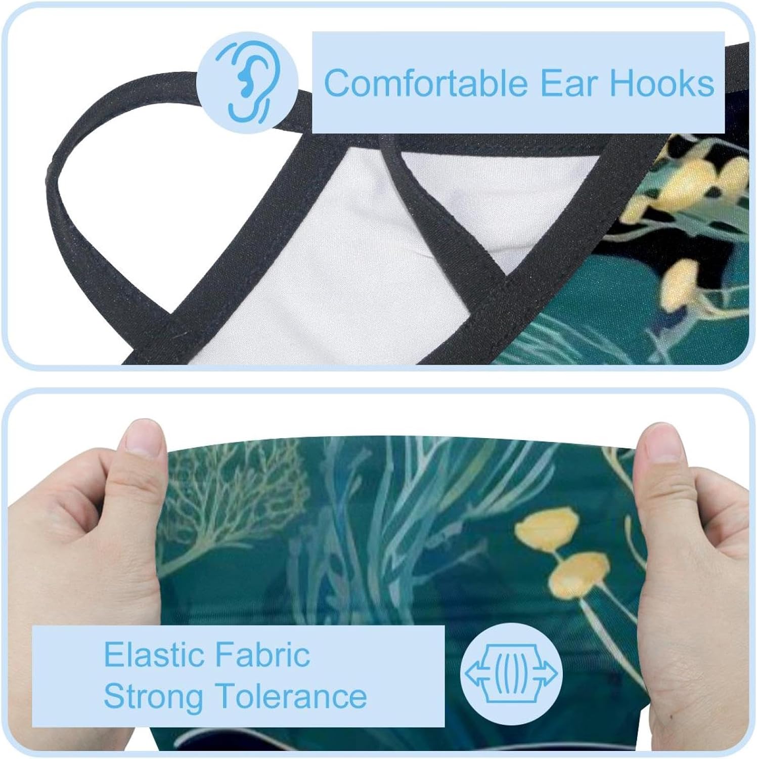 4 Pieces Whale UV Protector Scarf, Summer Cooling Neck Gaiter for Men/Women
