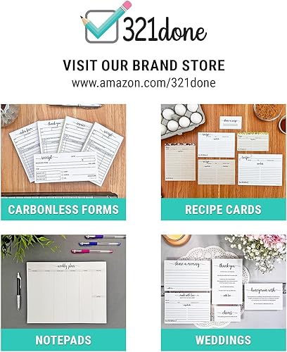 Miniatura 6 de 321Done Tarjetas blancas pequeñas de 3.5 x 5 pulgadas (juego de 50)  Tarjeta blanca gruesa, pesada y lisa para escribir, sellar, dibujar  Haz tu