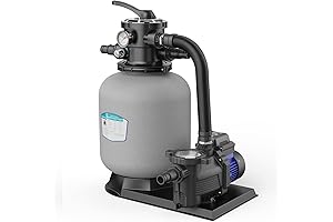 AQUASTRONG Above Ground Pool Sand Filter Pump with Timer