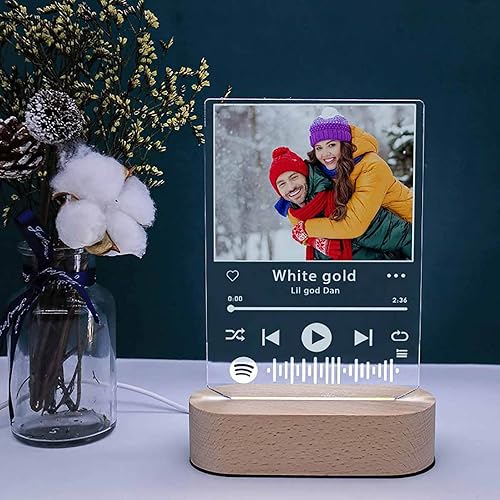 Miniatura 4 de YESCUSTOM Regalo personalizado de la peste de la canción para él su canción acrílica cubierta de álbum acrílico transparente personalizado con