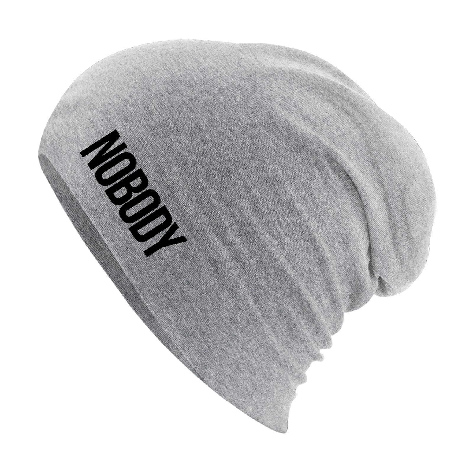 Huuraa Winter hat Nobody Schriftzug Gift Hat Heather Grey Nobody Schriftzug Accessory