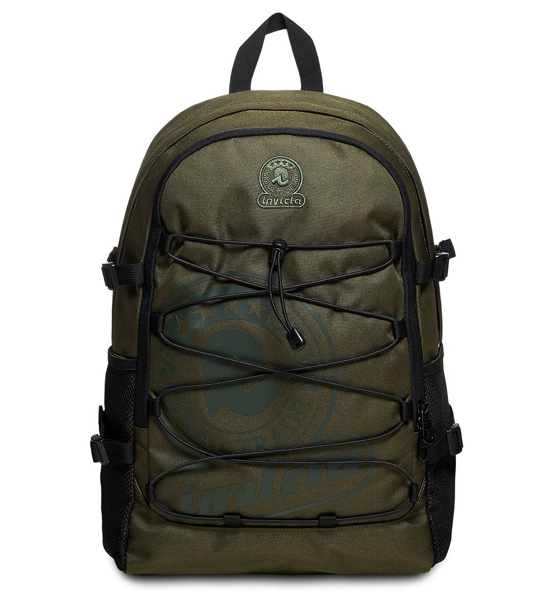Invicta Zaino Monoscomparto, Verde, Tasche multifunzione, Per ragazzi e ragazze, Viaggi, Scuola e tempo libero