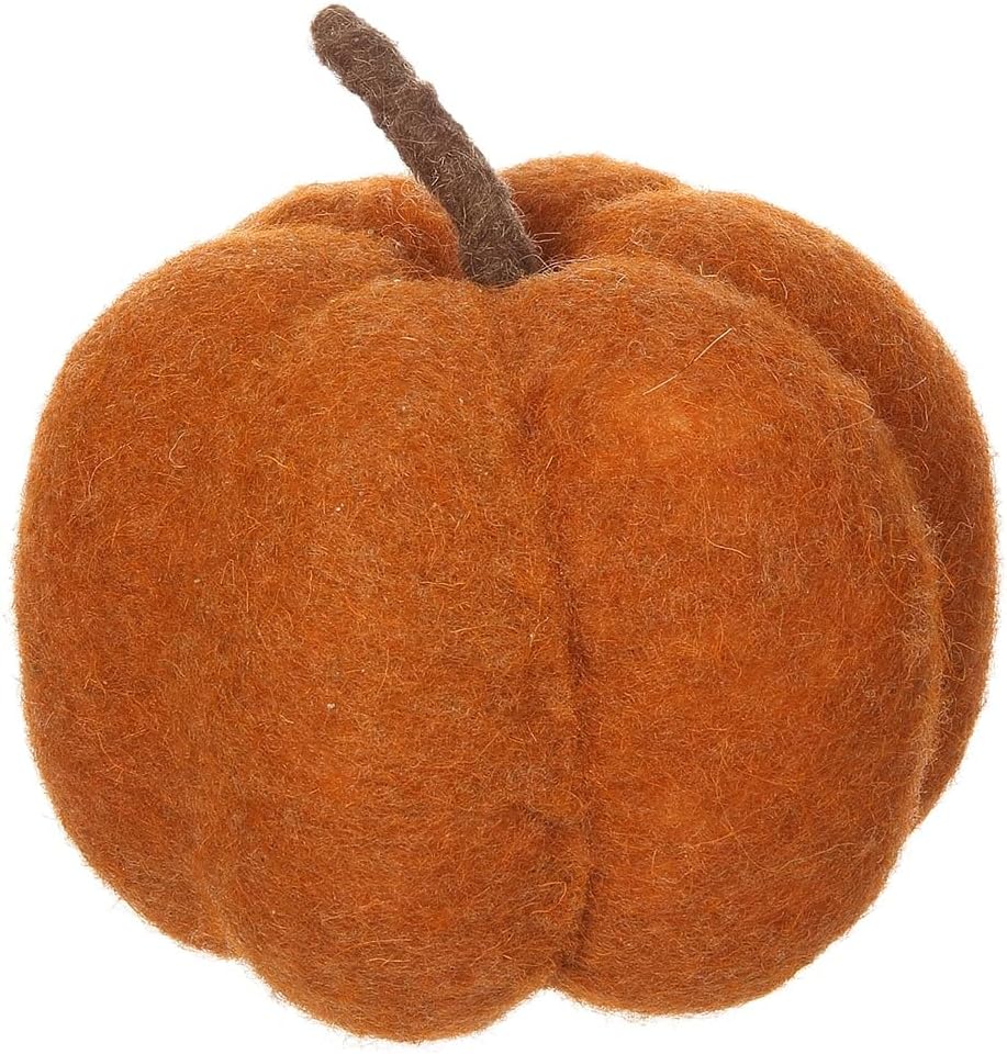 6.2" Hx6.1 W Artificial Pumpkin -Orange (Pack of 4)
