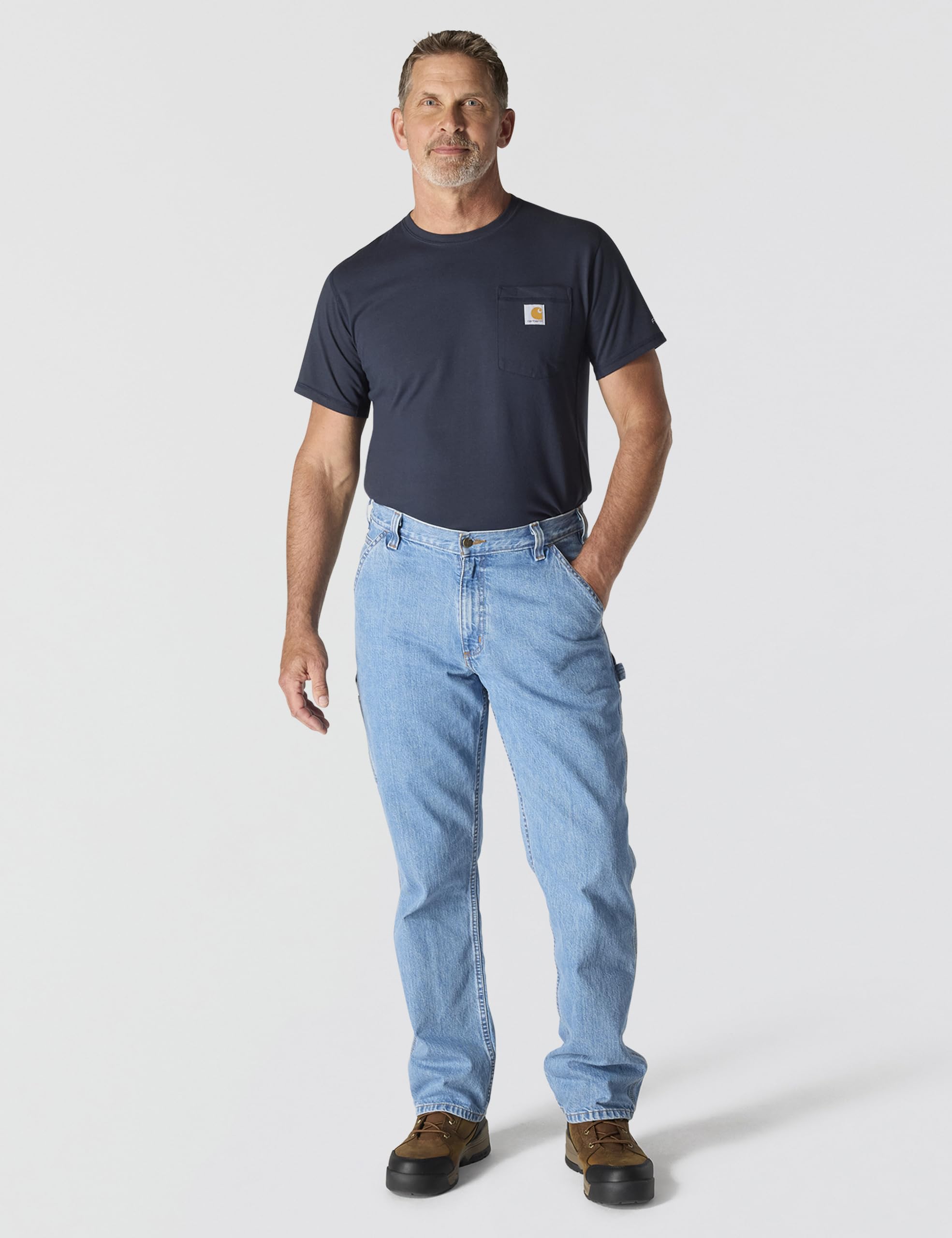 Snapklik.com : Carhartt Mens Loose Straight Denim Dungaree