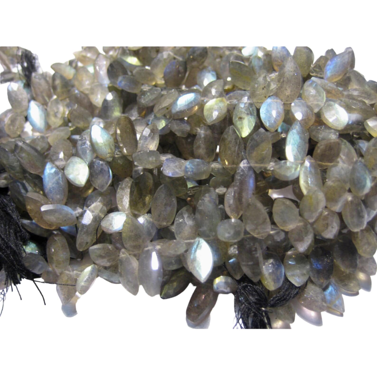 Perles de briolette marquise en labradorite de qualité supérieure pour bijoux fins 6x12mm