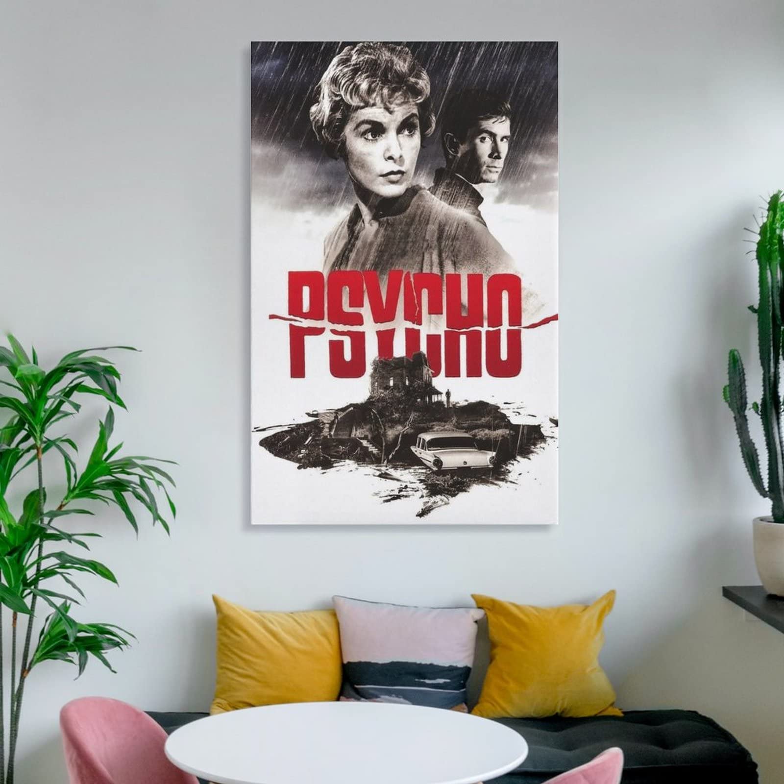 Psycho 1960 Movie ポスター (7) Gifts Canvas Painting Poster Wall