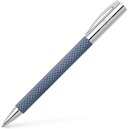Faber-Castell Stilografica Ambition OpArt – Pennino Medio (M), Fusto In Resina Guilloché, Colori Geometrici Sabbia Nera - 2