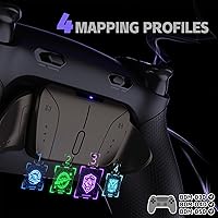 Vista 7 de eXtremeRate RISE4 Plus MAX RMB Back Paddles Kit with Clicky Trigger Stops & Rubberized Grip for PS5 Controller BDM-030 040 050, Remappable Real