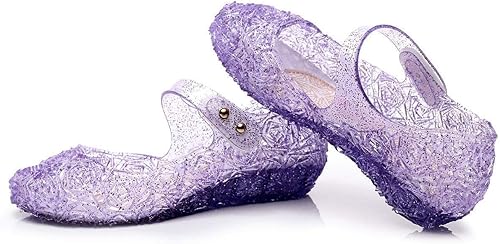 Miniatura 6 de Sittingley Sandalias azules de princesa Elsa Mary Jane para niñas zapatos de cumpleaños para niñas pequeñas Azul / Patchwork, Oro, Rosado, Morado,