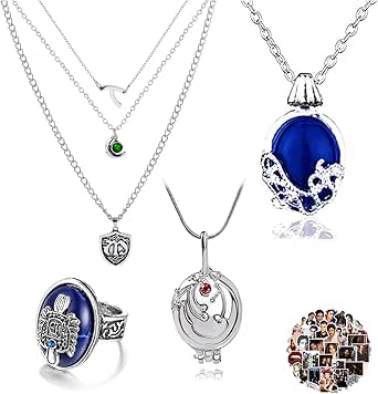 HJYZY 25 stuks Vampire Diaries Ringen voor Dames Ring Dames De Heer der Ringen Salvatore Damon Stefan vinger familiewapen Ring Stickerset