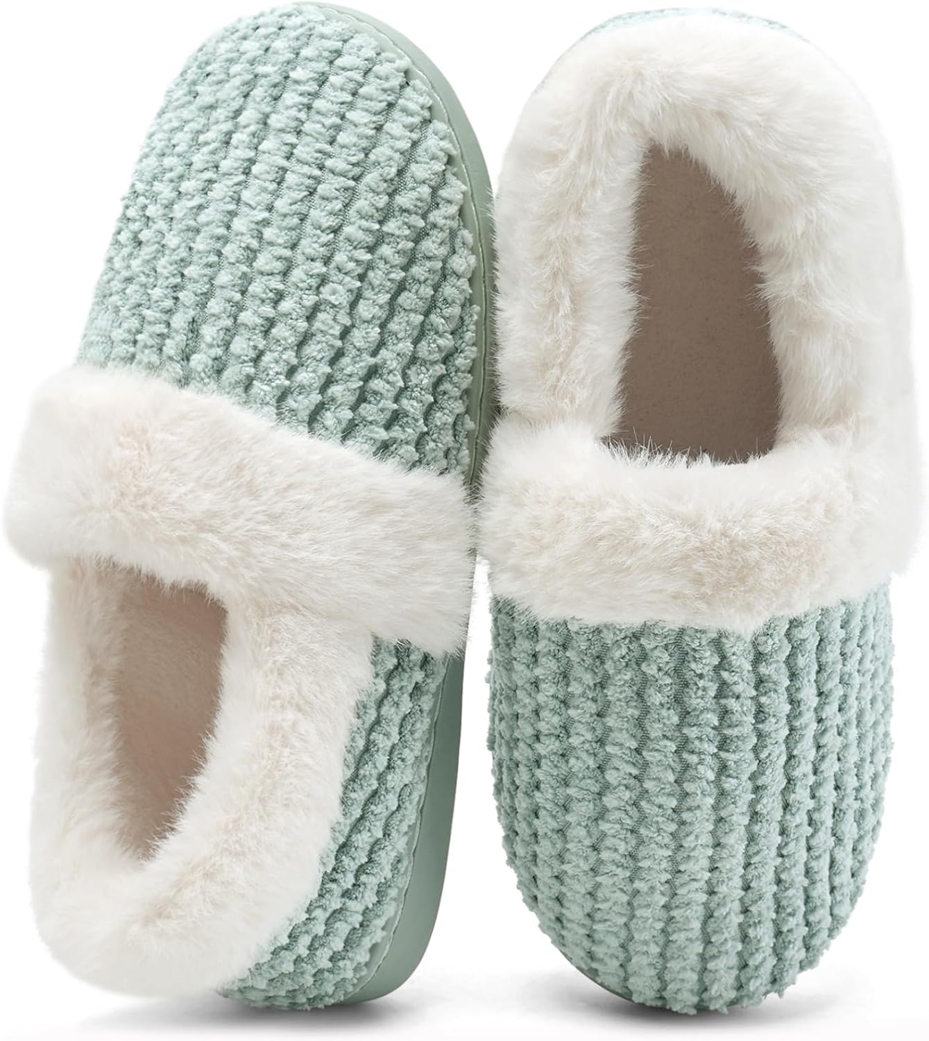 WateLves Women's Slippers Comfort Memory Foam House Slippers Plush Lining Bedroom Shoes for Indoor & Outdoor