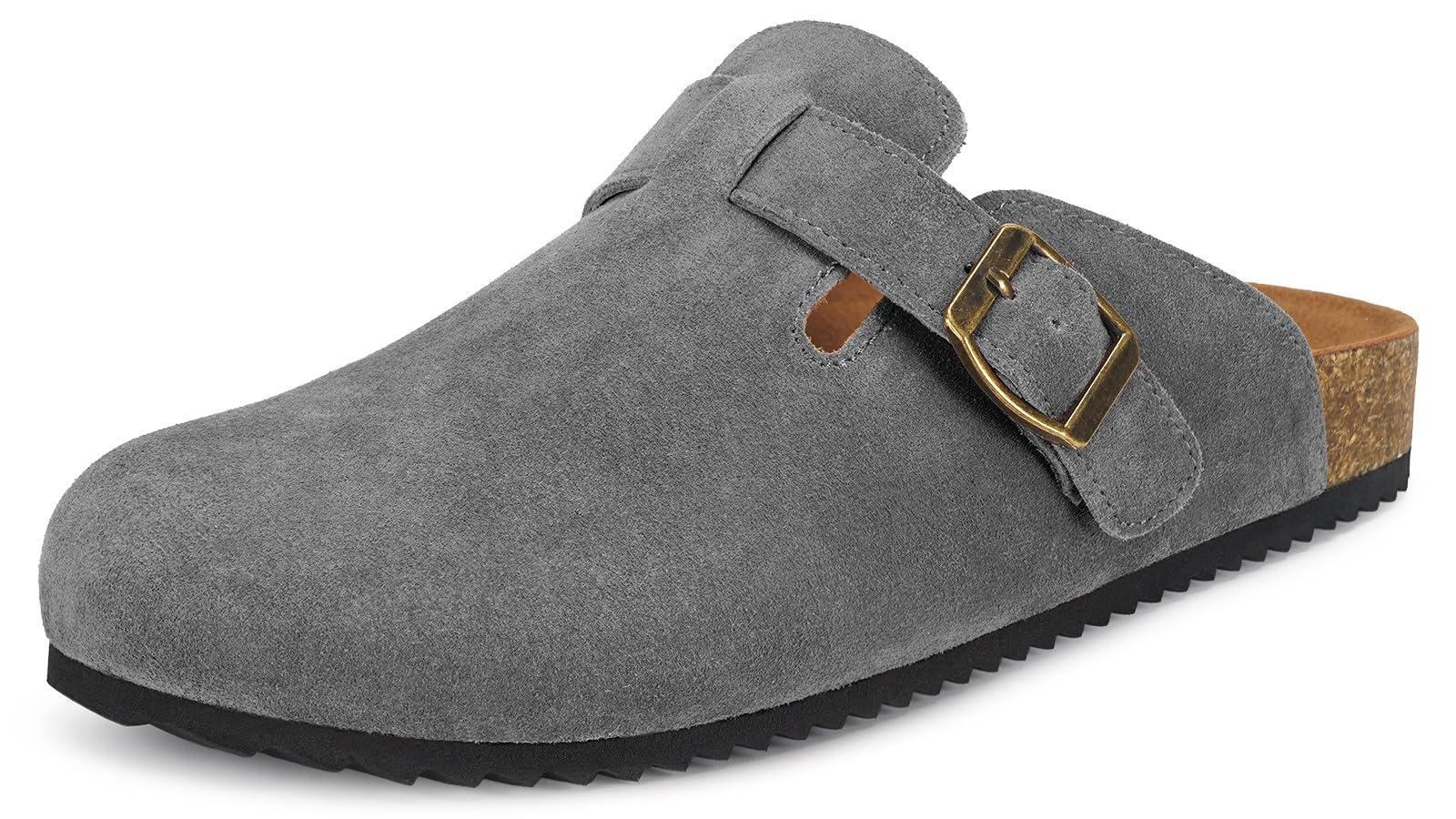 Sabot Donna Ciabatte Uomo Chiuse con Comodo Pantofole in Pelle Scarpe da Giardino Traspirante Sandali Ciabatta 36-46