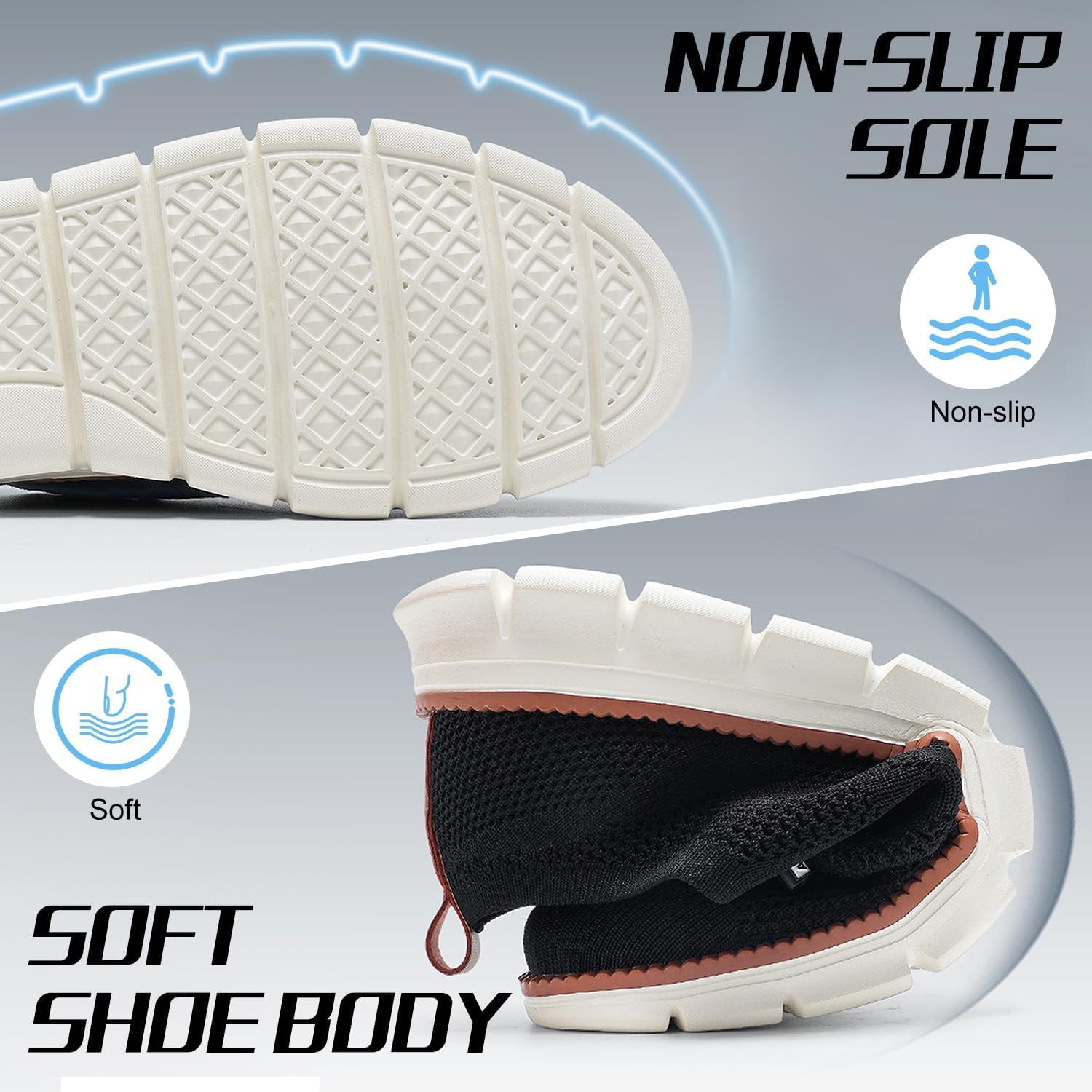 Men's Business Casual Shoes Breathable Loafers Lace-Up Lightweight Sneakers Walking Footwear Breeze Shoes Oxfords - Image 4