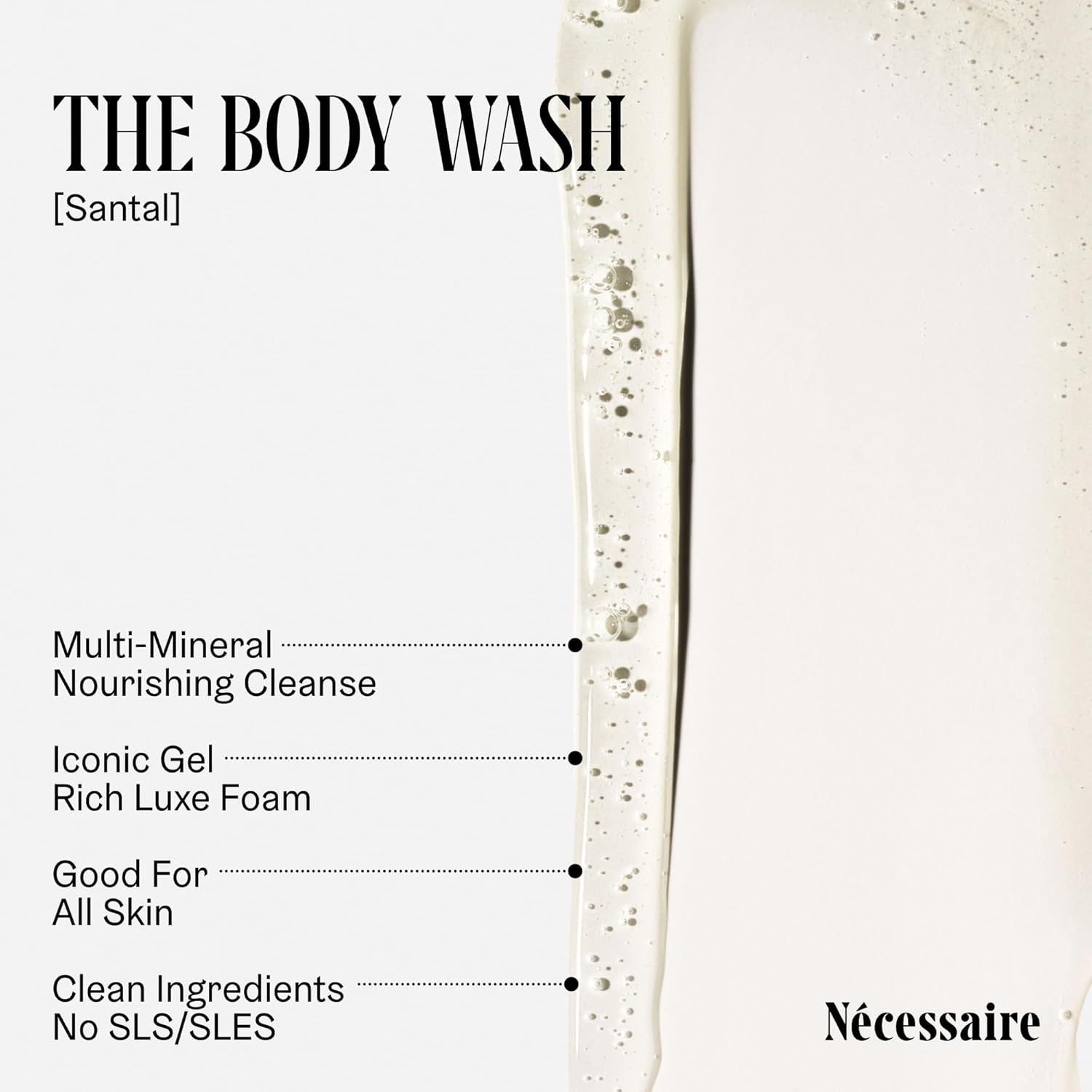Nécessaire Body Essentials - Skin Care Gift Set For Women + Men - Travel-Size Body Wash, Body Lotion + Deodorant | Dermatologist-Tested. Hypoallergenic | Vegan | Aluminum-Free Deodorant (Santal) - Image 2