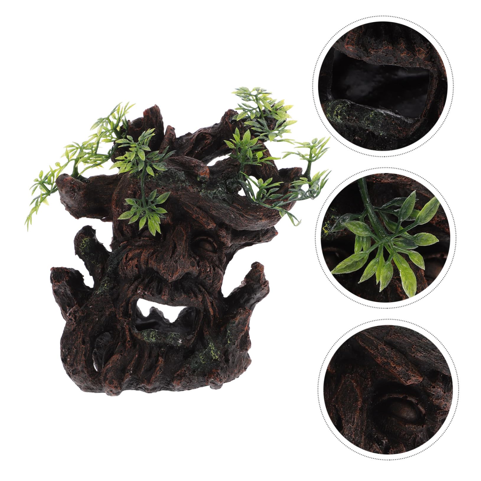 Toddmomy 2pezzi Per Gamberetti Decorazione Stump Per Nascondiglio Per e Rettili Accessorio Per Acquari e Terrari Design Realistico e