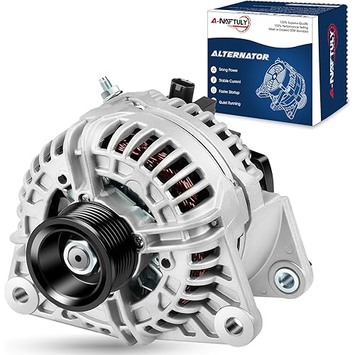 Alternator Fits for 2003 2004 2005 2006 Ram 1500 2500 3500, Durango 2004, V8 5.7L, Alternator Replacement 400-24064, 13985, 1-2553-01BO, 90-15-6420, LRA03589, 56028699AA, 0-124-525-006