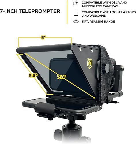 Miniatura 2 de Glide Gear TMP 75 Teleprompter - Laptop, DSLR, Smartphone - Funda de transporte, sin montaje