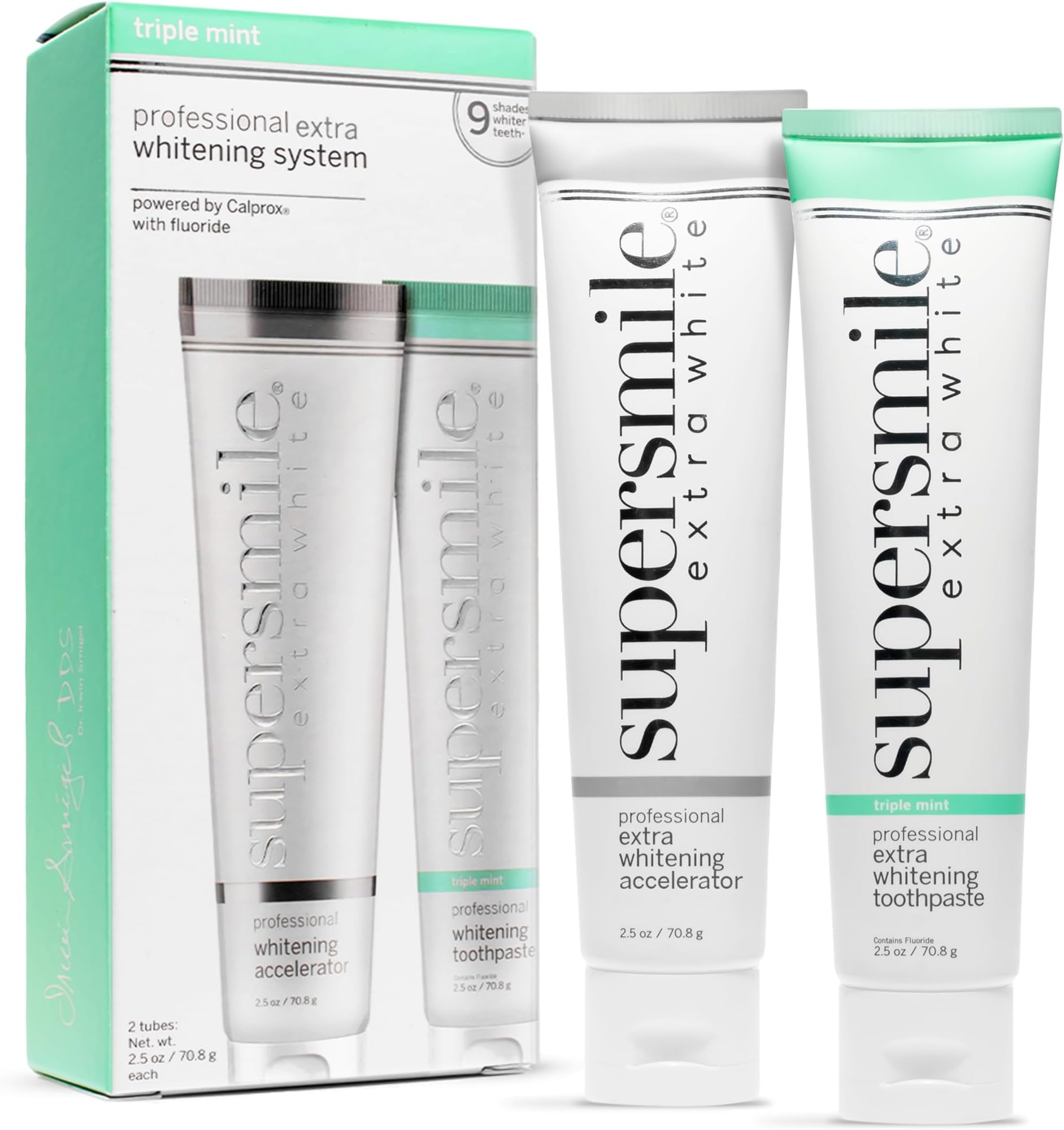 Supersmile Extra White Teeth Whitening System , 2 Count (Pack of 1)