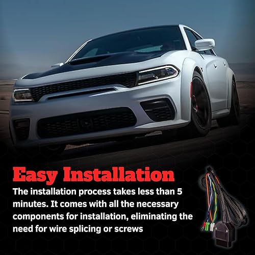 Miniatura 6 de Z Automotive Doble derivación compatible con cargador Challenger Chrysler 300 2015 2024 | Dispositivo enchufable OBD2 | Bypass de puerta de