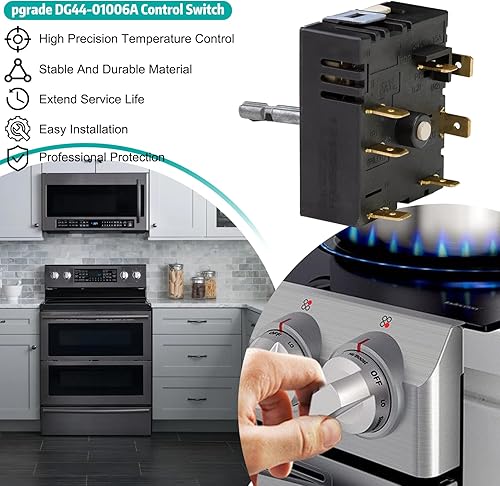 Miniatura 7 de Interruptor de Control de Actualización DG44-01006A Compatible con Samsung DG44-01006A Regulador de Estufa - Interruptor de Control Externo,