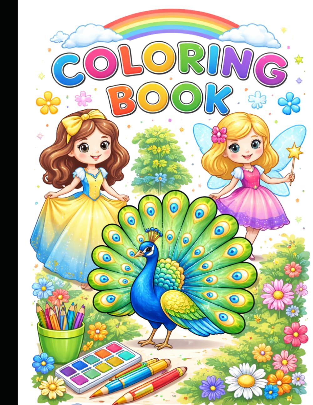 Cute Animals Coloring Book for Kids: Fun and Easy Animal Coloring Pages for Toddlers and Kids | Cute Pets, Farm Animals & Wild Animals for Relaxation and Creativity