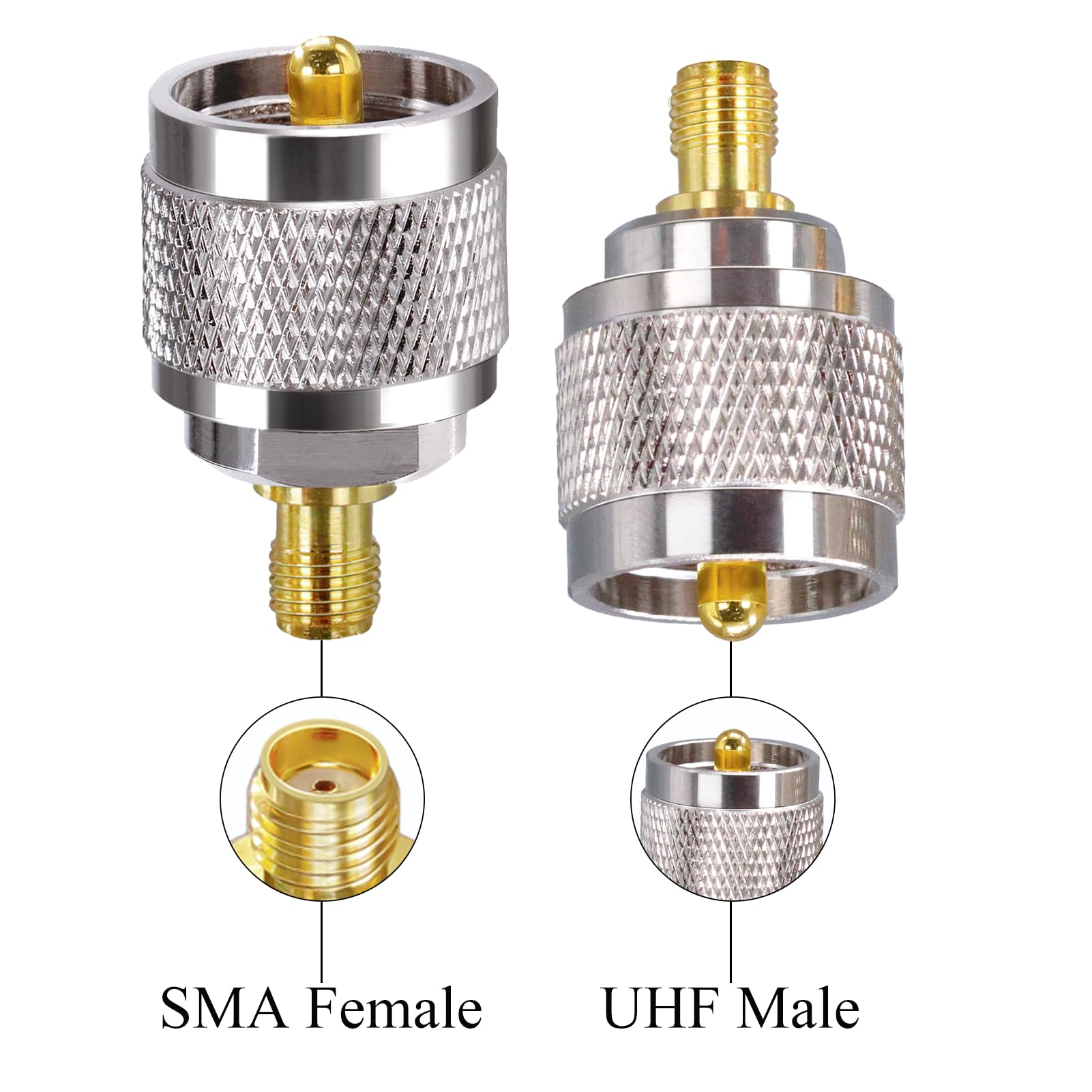 TUOLNK SMA auf PL259 Adapter Koaxial Buchse CB Funkantenne SO239 stecker