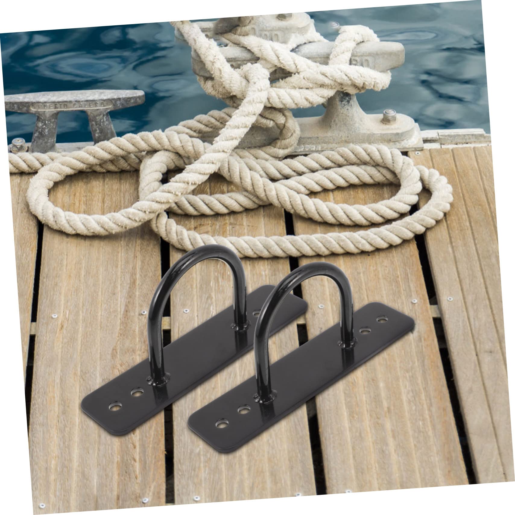 INOOMP Battle Rope Wandanker aus Edelstahl 2 Stück Belastbarer Seilanker für Yoga Fitness und Schaukeln Decken und Wandbefestigung für Krafttraining und Workout