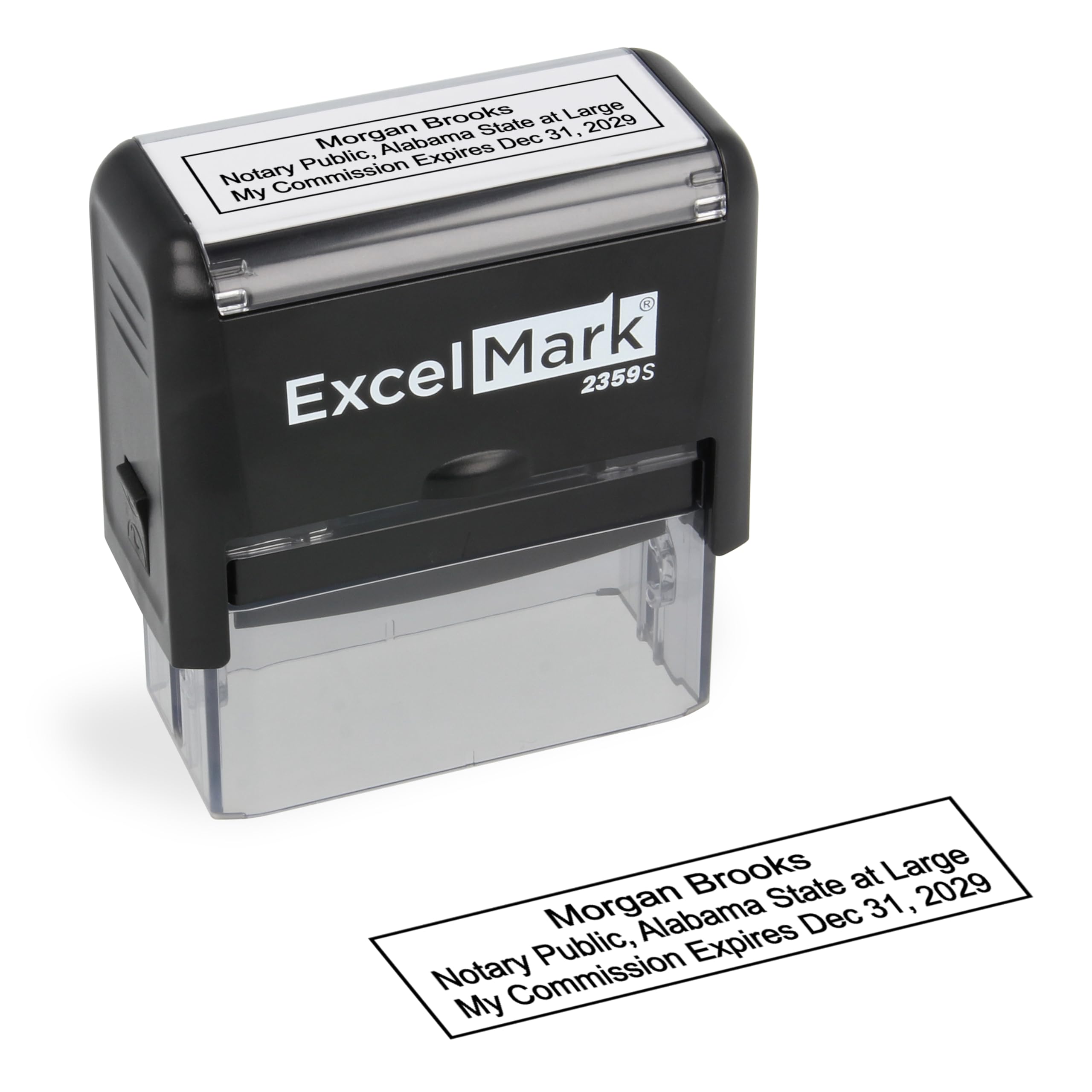 ExcelMark Notary Stamp for All 50 States - Official State Seal - Alabama